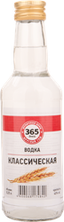 Водка 365 ДНЕЙ Классическая 40%, 0.25л