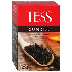 Чай черный TESS Санрайз байховый цейлонский, листовой, 200г