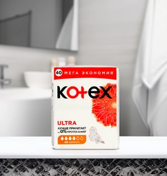 Прокладки KOTEX Ultra Normal Quadro сетчатые, 40шт