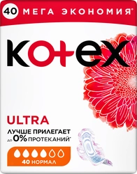 Прокладки KOTEX Ultra Normal Quadro сетчатые, 40шт