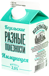 Продукт кисломолочный КОЗЕЛЬСКОЕ МОЛОКО Иммуноцея с сиропом шиповника 2,5%, без змж, 450г