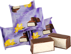 Изображение товара Конфеты DELISSE Птичьи сказки в кондитерской глазури, нежное суфле со вкусом ванили, весовые