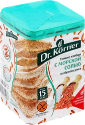 Хлебцы рисовые DR KORNER с морской солью, 100г