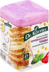 Хлебцы рисово-кукурузные DR KORNER с прованскими травами, 100г