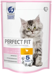 Корм сухой для котят PERFECT FIT с курицей, до 12 месяцев полнорационный, 650г