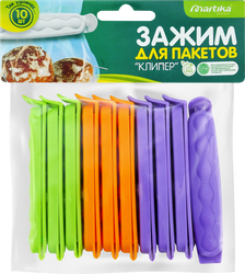 Клипсы для пакетов MARTIKA Клипер Арт. С54, 10шт