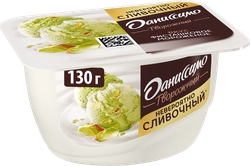 Продукт творожный ДАНИССИМО Фисташковое мороженое 6,5%, без змж, 130г