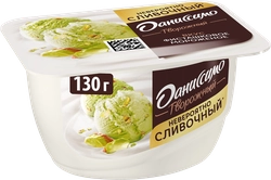 Продукт творожный ДАНИССИМО Фисташковое мороженое 6,5%, без змж, 130г