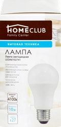 Лампа светодиодная HOMECLUB LED A60 E27 9Вт 4100К Арт. LEDA60102741