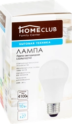 Лампа светодиодная HOMECLUB LED A60 E27 9Вт 4100К Арт. LEDA60102741