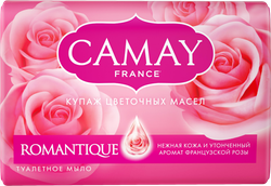 Туалетное мыло CAMAY Romantique с ароматом французской розы, 85г