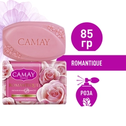 Туалетное мыло CAMAY Romantique с ароматом французской розы, 85г