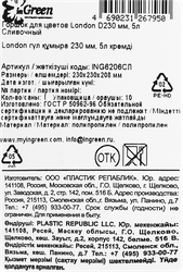 Горшок для цветов INGR Лондон 5л, Арт. ING6206СЛ