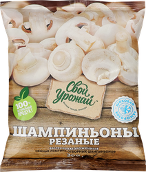 Шампиньоны замороженные СВОЙ УРОЖАЙ резаные, 300г