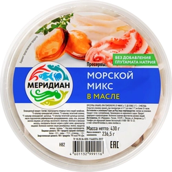 Морской микс МЕРИДИАН в масле, 430г