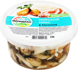 Морской микс МЕРИДИАН в рассоле, 430г