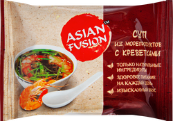 Суп ASIAN FUSION из морепродуктов с креветками, 12г