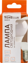 Лампа светодиодная HOMECLUB A60 E27 7Вт 4100К Арт. LEDA6072741