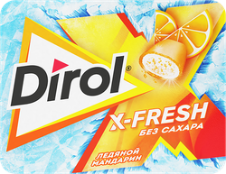 Жевательная резинка DIROL X-Fresh Ледяной мандарин, 16г
