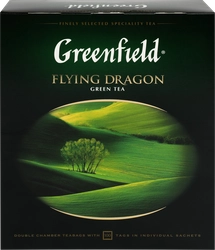 Чай зеленый GREENFIELD Flying Dragon, 100пак