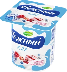 Продукт йогуртный CAMPINA Нежный Ягодное мороженое 1,2%, без змж, 100г