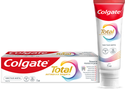 Изображение товара Зубная паста COLGATE Total 12 Чистая мята с цинком и аргинином для комплексной антибактериальной защиты, 75мл