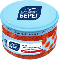 Изображение товара Икра лососевая имитированная БАЛТИЙСКИЙ БЕРЕГ, 220г