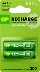 Аккумулятор GP АА 1000 мАч, 2шт