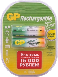 Аккумулятор GP Smart energy 100AAHCSV-2CR2 20/200 AA, 1000мАч, 2шт