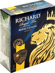 Чай черный RICHARD Royal Ceylon Цейлонский байховый, 100пак