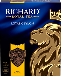 Чай черный RICHARD Royal Ceylon Цейлонский байховый, 100пак