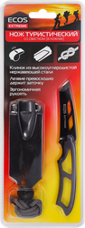 Нож туристический в ножнах ECOS EX-SW-B01G со свистком, цвет зеленый, Арт. 325123/325124/325125