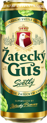 Пиво светлое ZATECKY GUS пастеризованное 4,6%, 0.45л