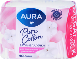 Изображение товара Палочки ватные AURA Beauty, 400шт