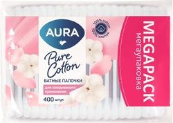 Палочки ватные AURA Beauty, 400шт