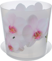 Изображение товара Кашпо с подставкой IDEA Деко Орхидея, d=125мм 1.2л, Арт. М3105