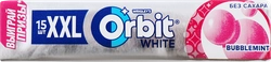 Жевательная резинка ORBIT White XXL Bubblemint без сахара, 20,4г
