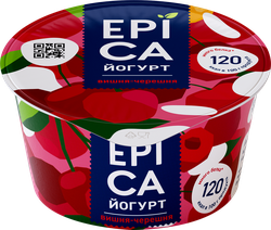 Йогурт EPICA с вишней и черешней 4,8%, без змж, 130г