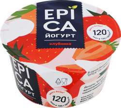 Йогурт EPICA с клубникой 4,8%, без змж, 130г