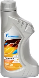 Масло моторное GAZPROMNEFT Premium N 5W-40 API SN/CF синтетическое, 1л