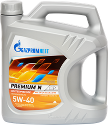 Изображение товара Масло моторное GAZPROMNEFT Premium N 5W-40 API SN/CF синтетическое, 4л
