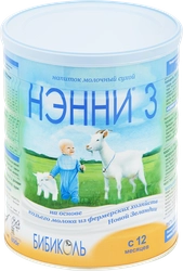 Напиток НЭННИ 3 на основе козьего молока, с 12 месяцев, 800г
