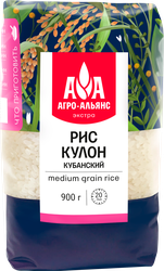 Изображение товара Рис кубанский АГРО-АЛЬЯНС Экстра Кулон 1-й сорт, 900г