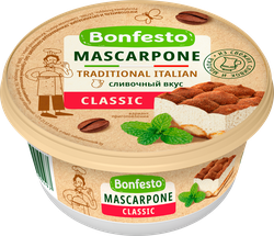 Изображение товара Сыр BONFESTO Маскарпоне 78%, без змж, 250г