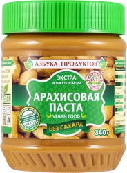 Паста арахисовая АЗБУКА ПРОДУКТОВ Экстра без сахара, 340г