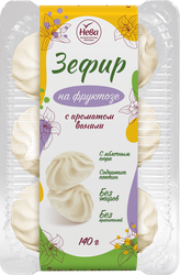 Зефир ЛЯНЕЖ с ароматом ванили, на фруктозе, 140г