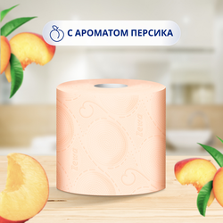Бумага туалетная ZEWA Deluxe 3-слоя с ароматом персика, 8шт
