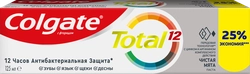 Зубная паста COLGATE Total 12 Чистая мята с цинком и аргинином для комплексной антибактериальной защиты, 125мл