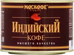 Кофе растворимый МОСКОФЕ Индийский Кофе натуральный порошкообразный ж/б, 90г