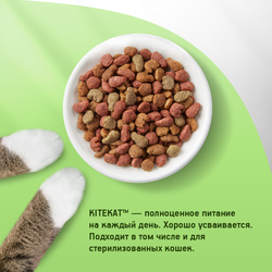 Корм сухой для взрослых кошек KITEKAT Курочка аппетитная, 350г